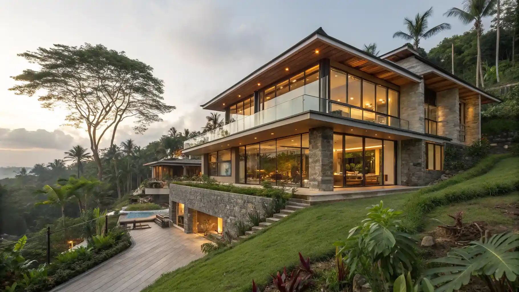 Luxury villa construction in Bali